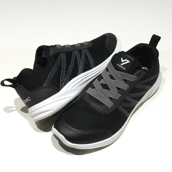 vionic mesh gored lace sneakers shay